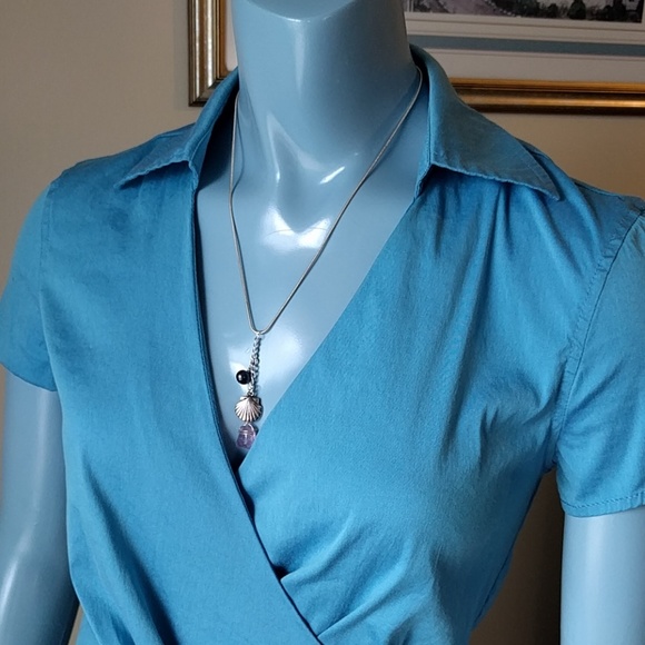 Amethyst + Pearl Necklace - Picture 5 of 7